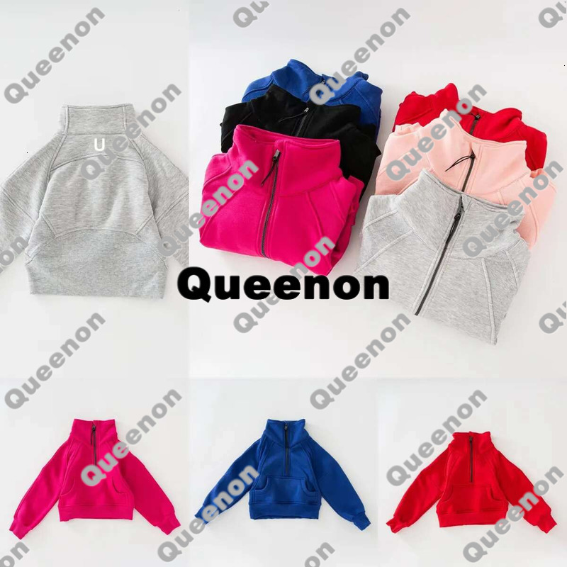 Uu-L3233 Family Clothing And Hoodie Kids Adults Embroidered Yoga Que713 Zipper Jacket Sports Coat