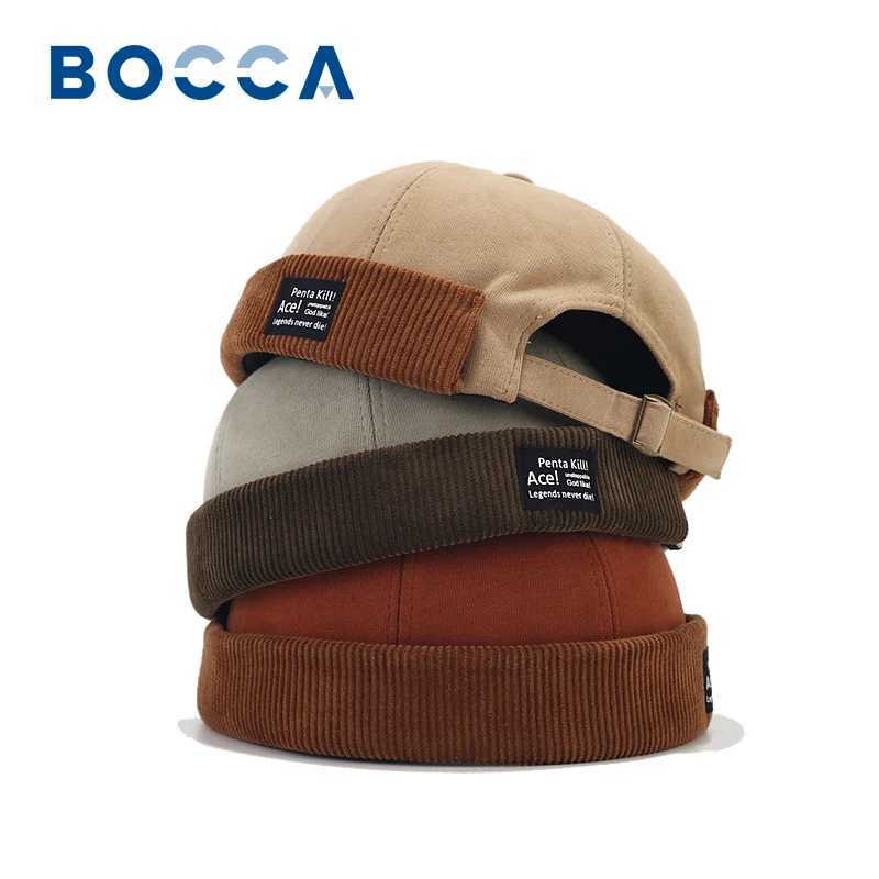 Bocca Beanie hat Visor free Docker brushless hat mens coral hat Wen Y2K retro streetwear winter and autumn hats X250212