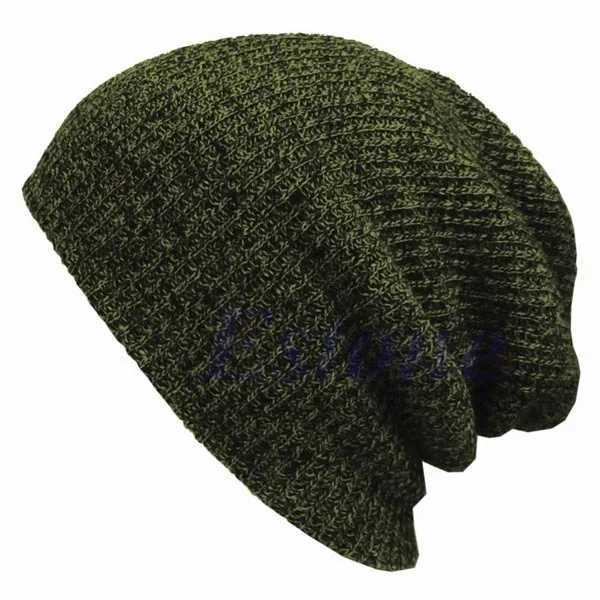 Unisex Knit Baggy Beanie Winter Hat Outdoor Skiing Slouchy Chic Knitted Cap winter hats for wen hats for men X250212