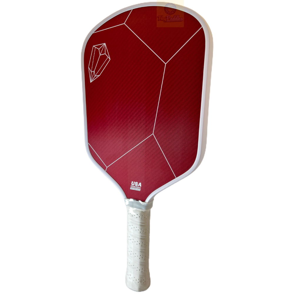 Red Kevlar 16mm Thermoformed Pickleball Paddle Classic Hybrid Cross Weave Shape Paddles Provides Advanced Power for Beginners