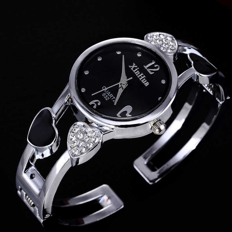 Watch Xinhua womens bracelet watch fashion versatile womens watch inlaid with English Watch W250212