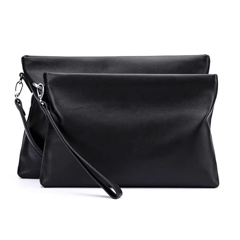 SENOFAN new style Clutches Men Envelope Handbag Genuine Leather Sheepskin Wallet Pouch Clutch Business Phone Bag Male