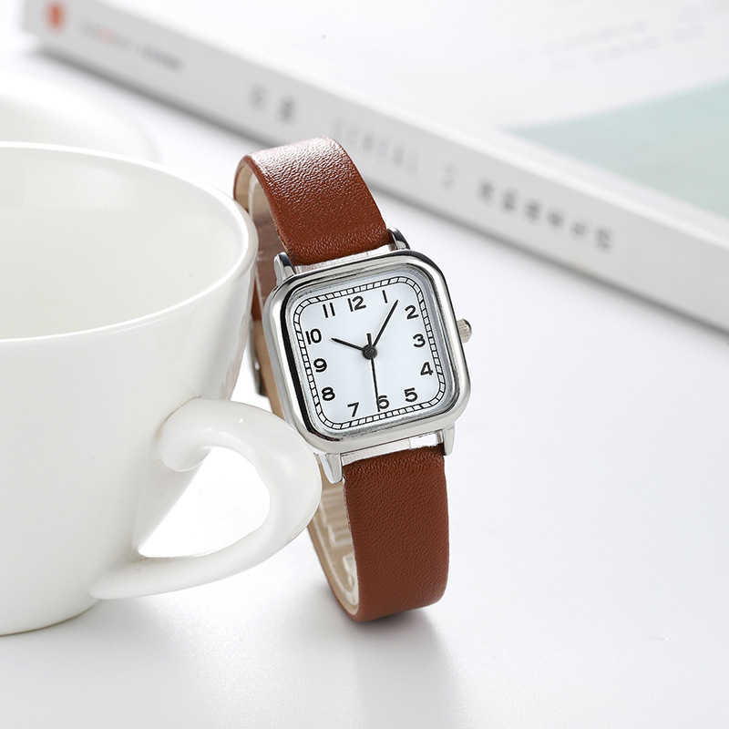 Tiktok Fashion Drainage Women Fashion Girl Square Watch Student Small Square Watch W250212