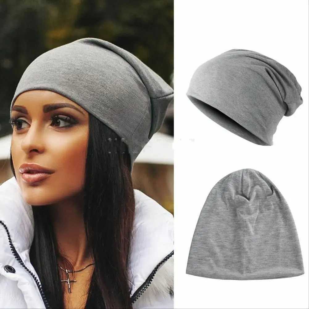Cotton Knitted Slouch Crochet Hat Spring Sun Hat Beanie Hip-Hop Hats Ski Baggy Beanies Sklies Unisex Men Wen Hedging Cap X250212