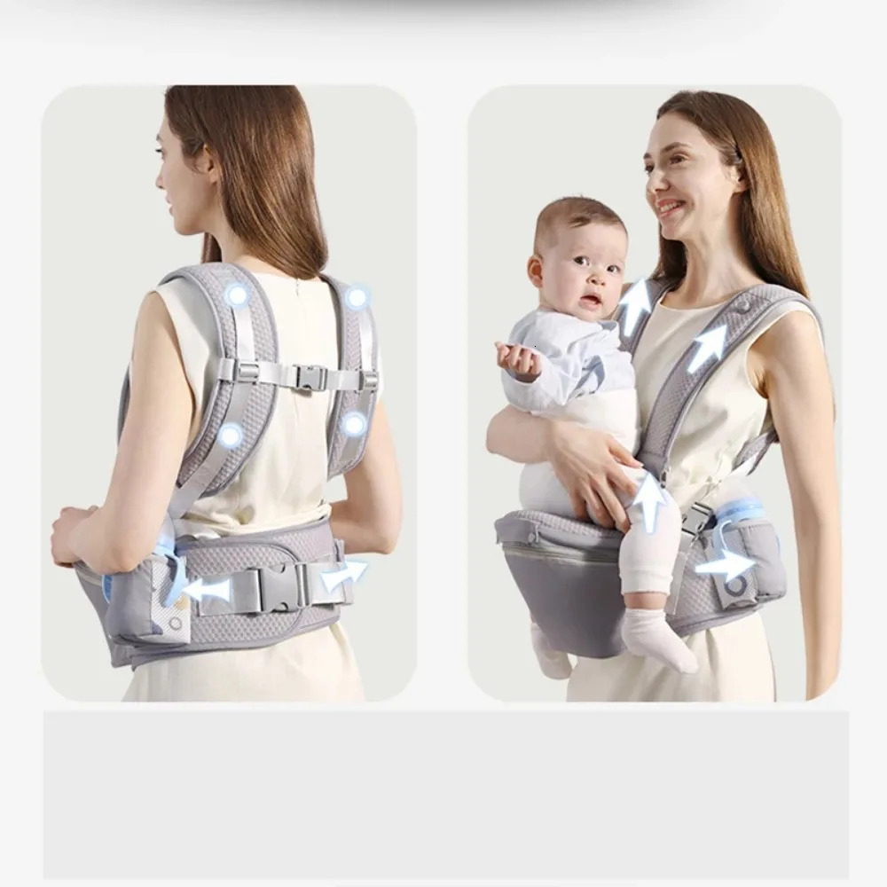 born Ergonomic Baby Wrap Backpack Baby s Bag Infant Sling Waist Stool Multiuse Front Facing Babies Accessories 250211