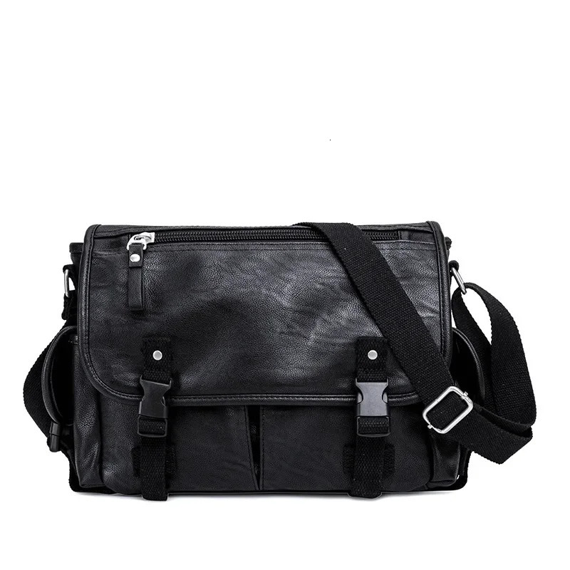 Fashion Mens Messenger Bag Large Capacity Crossbody Bags Men Classic Retro Shoulder Messenger bag School sac Laptop Satchel 250207