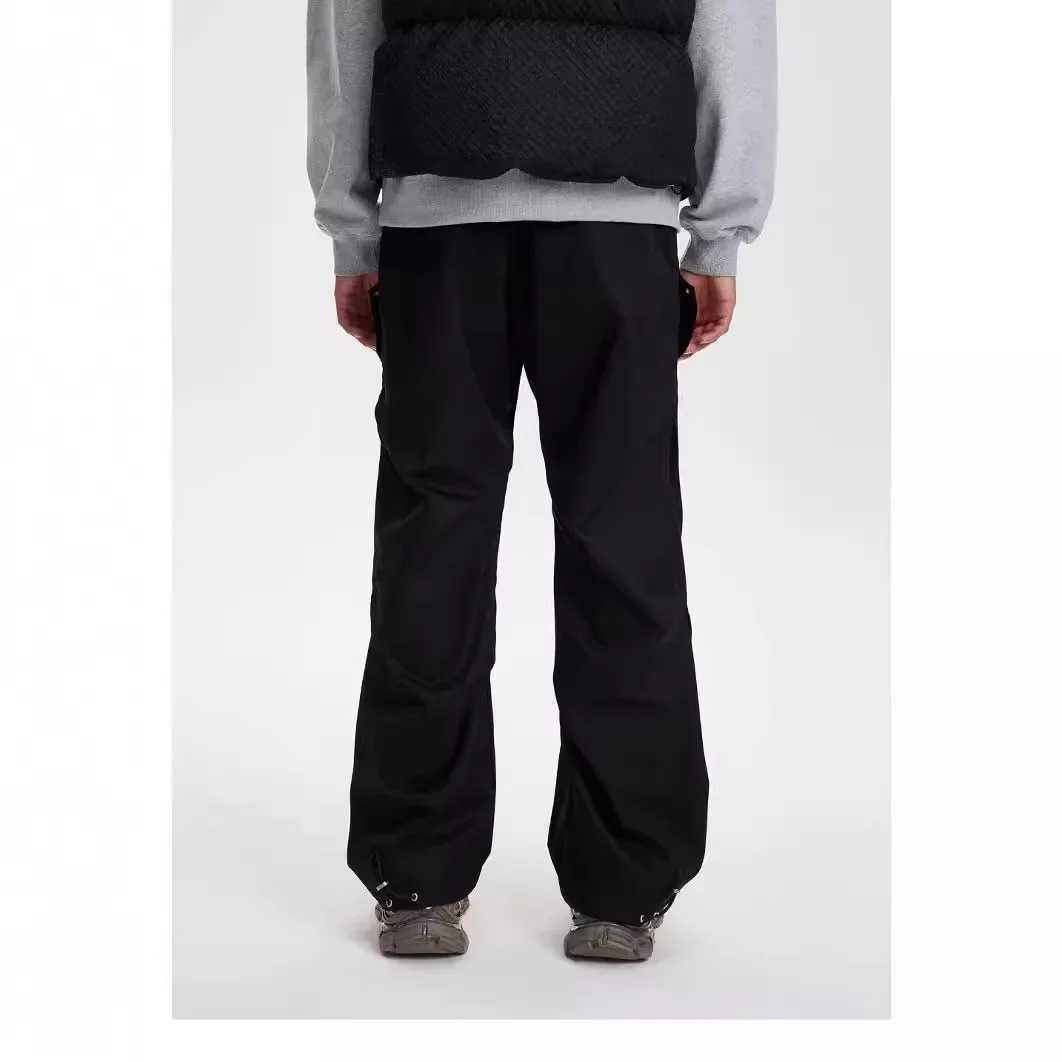 American Style Streetwear 2024 New Trendy Wide-Leg Loose-Fit Vintage Straight-Leg Casual Pants For Men SummerT250208