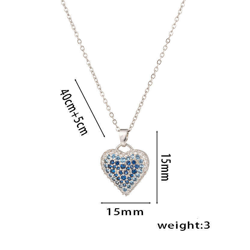 Designer Necklace For Women Europe and America's new personalized love necklace female heart shaped pendant Tiktok hot selling niche design high-