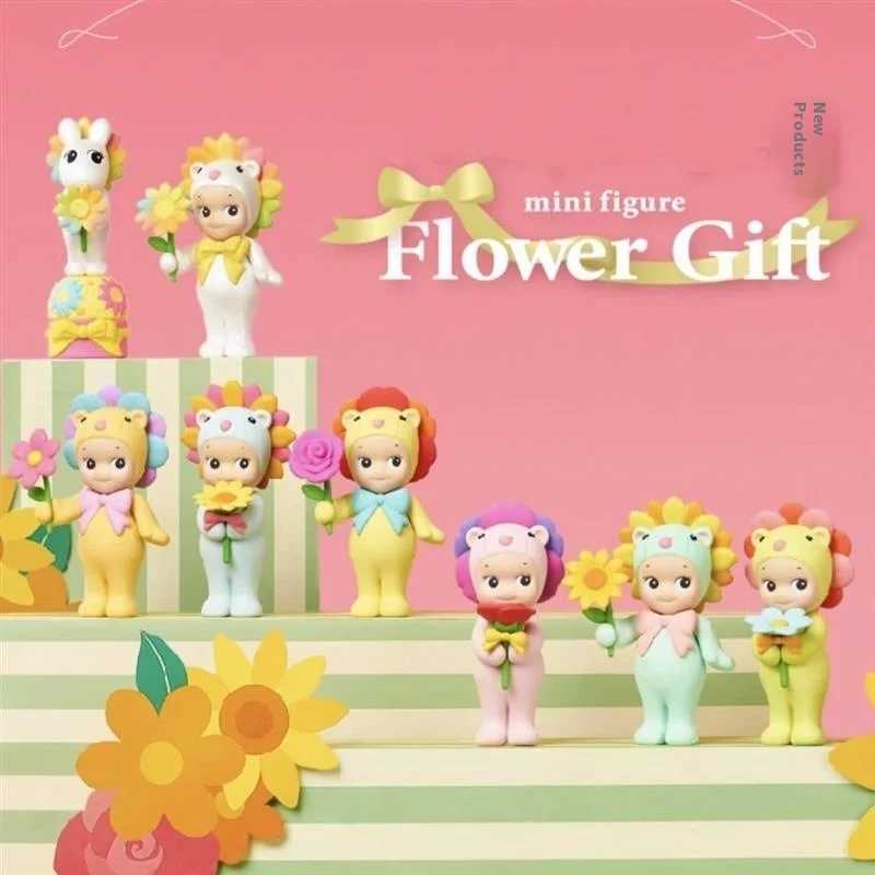 Hot Blind Box Flower Series Kids Toys Angel Girls Can House Series Figurines Tren Toys Car Decorations GiftsXJ250212