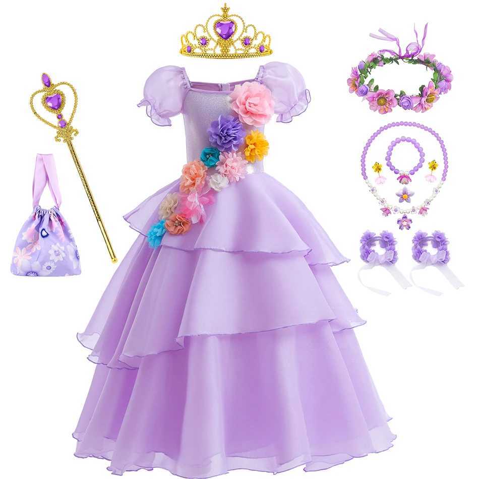 Encanto Mirabel Cosplay Dress Carnival Isabella Costume Children Birthday Princess Theme Par Clothes Sisters Matching OutfitsXJ250117