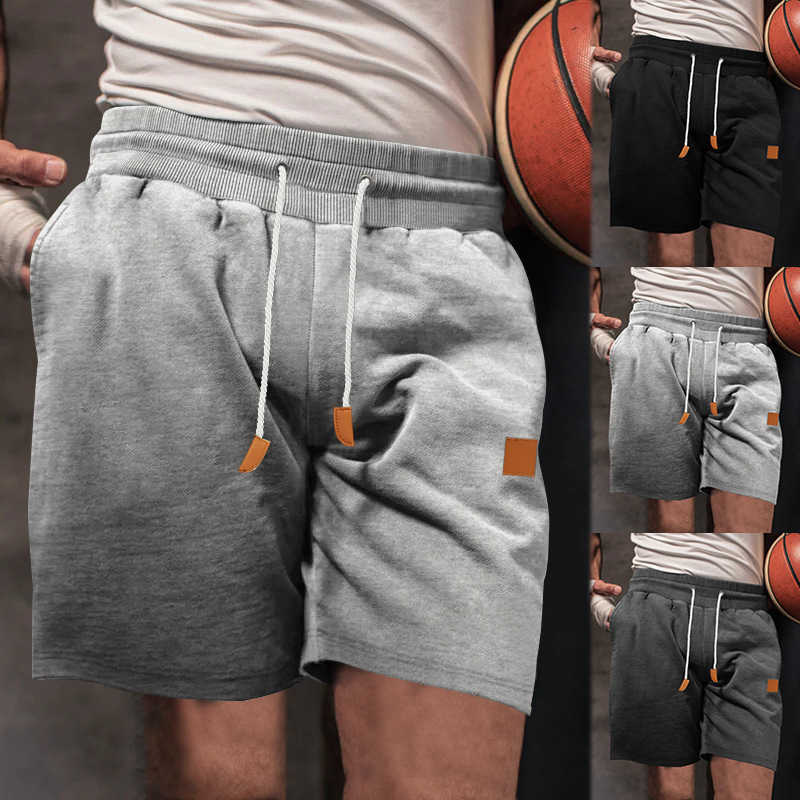 Temu2024 Summer Mens Shorts Loose European Casual Pentagram Shorts Mens Shorts W250212