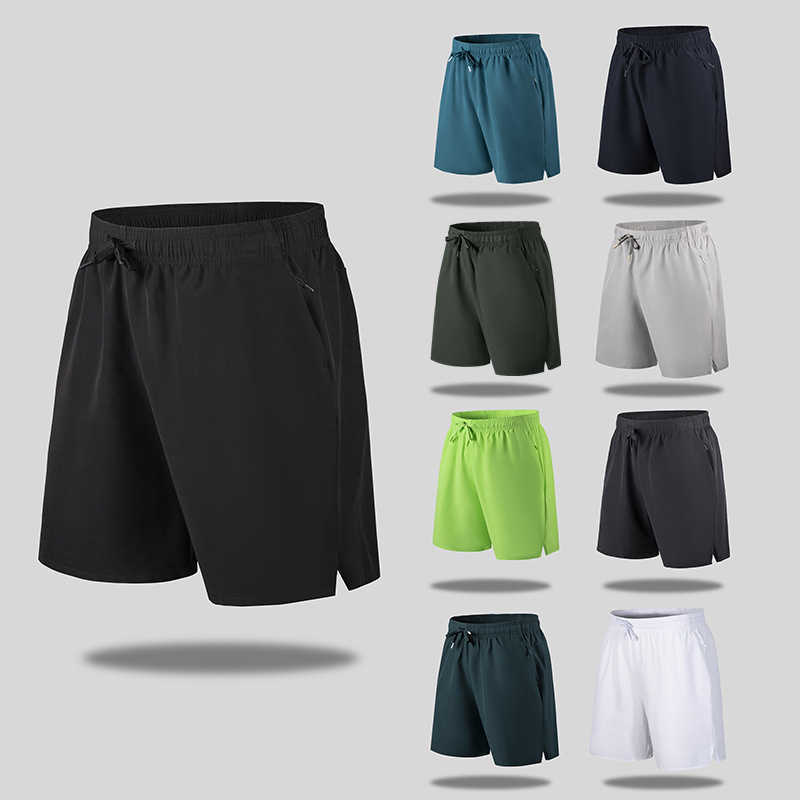 Quick drying quarter length pants loose casual pants sports quick drying mid length pants solid color beach pants mens shorts W250212