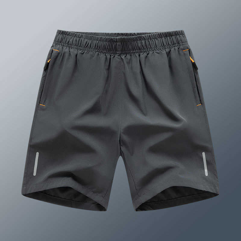 Summer ice silk quick drying five inch shorts for mens sports and casual shorts mens loose and breathable beach shorts mens plus size shorts W250212