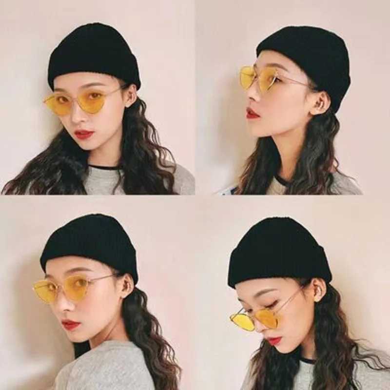 Mens knitted hats and woolen hats are fashionable simple warm trendy bean solid autumn winter bean hat fashion style X250212