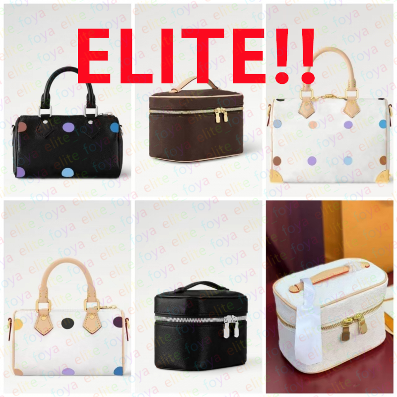 ELITE FOYA large purses Toiletry Bag Double zipper New arrival Travel Clutch Handbags Wallets Lady Cosmetic Bags Fashion handbag wash pouch Cases Women Designer bag