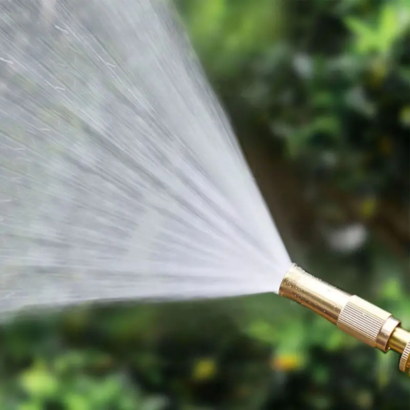 Heavy Duty Brass Water Gun with Adjustable Streams - Perfect Tool for Thorough Outdoor Cleanup and Filtration System Use