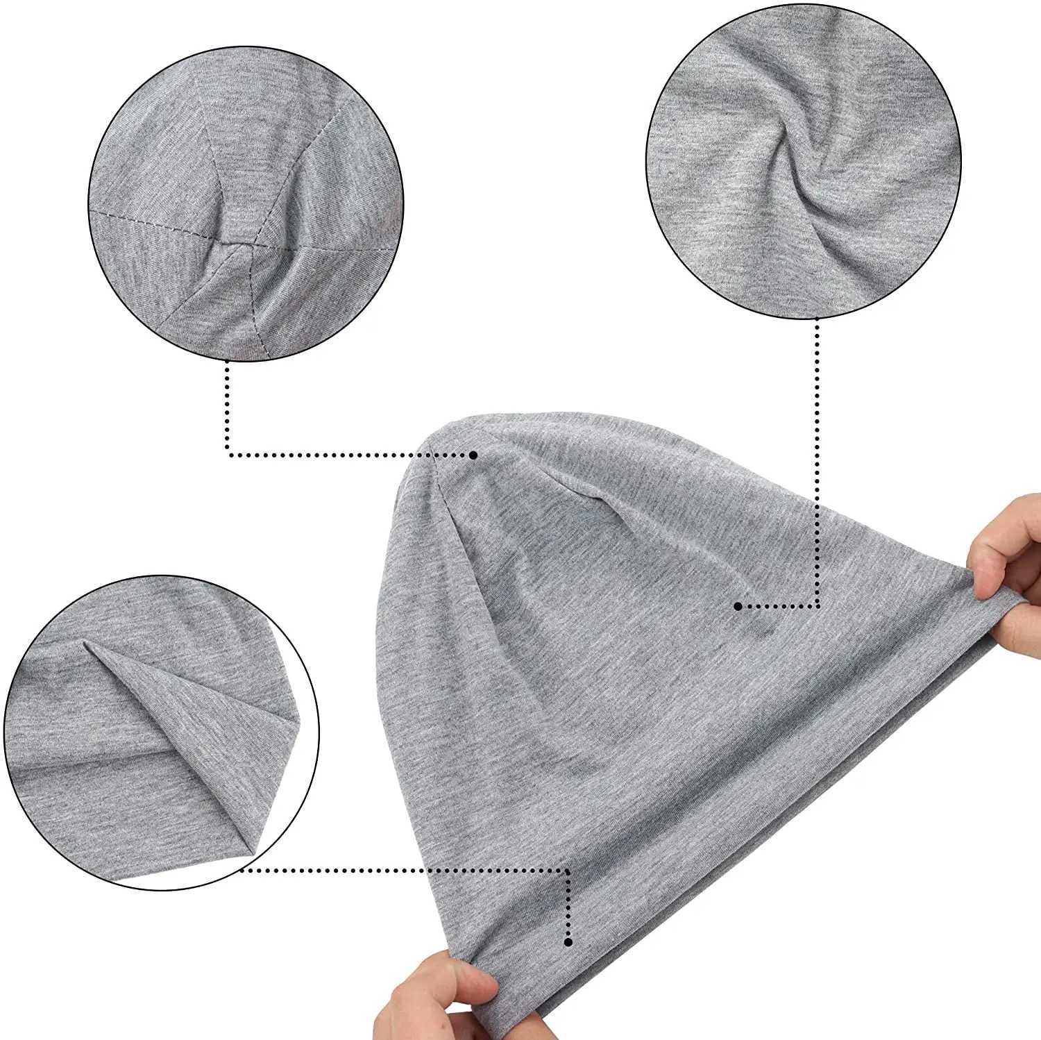 1Pack Solid Color Unisex Mens Slouchy Beanie Hip-Hop Soft Cotton Cap Lightweight Running Beanie Adt Dwarf Hat X250212