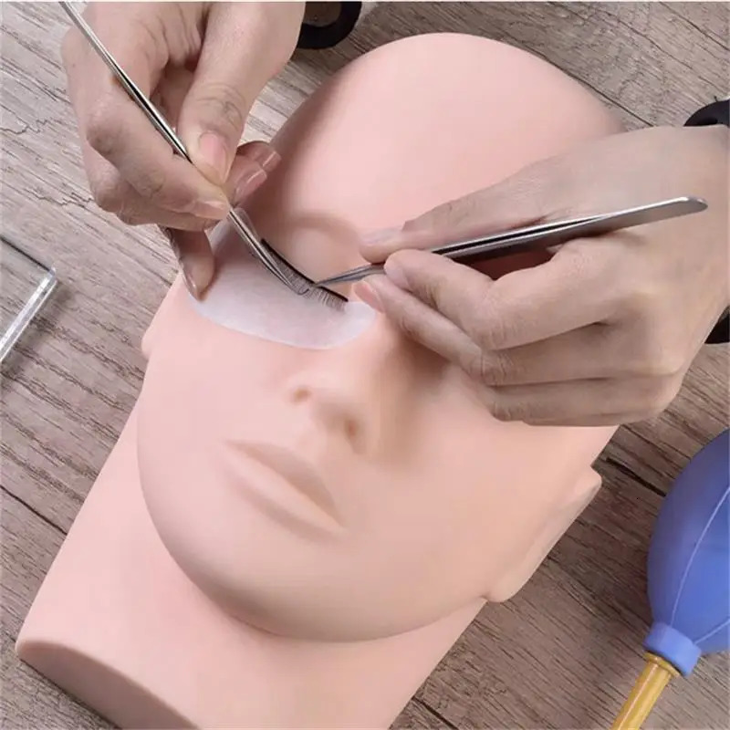 Mannequin Heads Eyelash Extensions Head Practice Closed Eyes Mannequin Head Massage Makeup Eyelash Extension Practice Model 250214