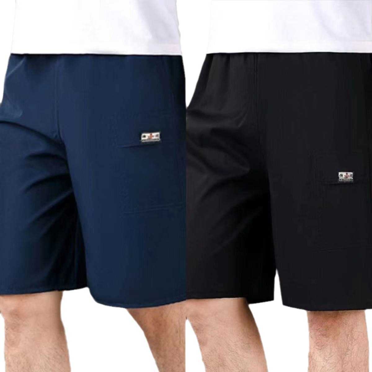 Mens shorts thin design elderly pants elderly five quarter pants for wearing outside big shorts for dad casual shorts for middle-aged wear W250212