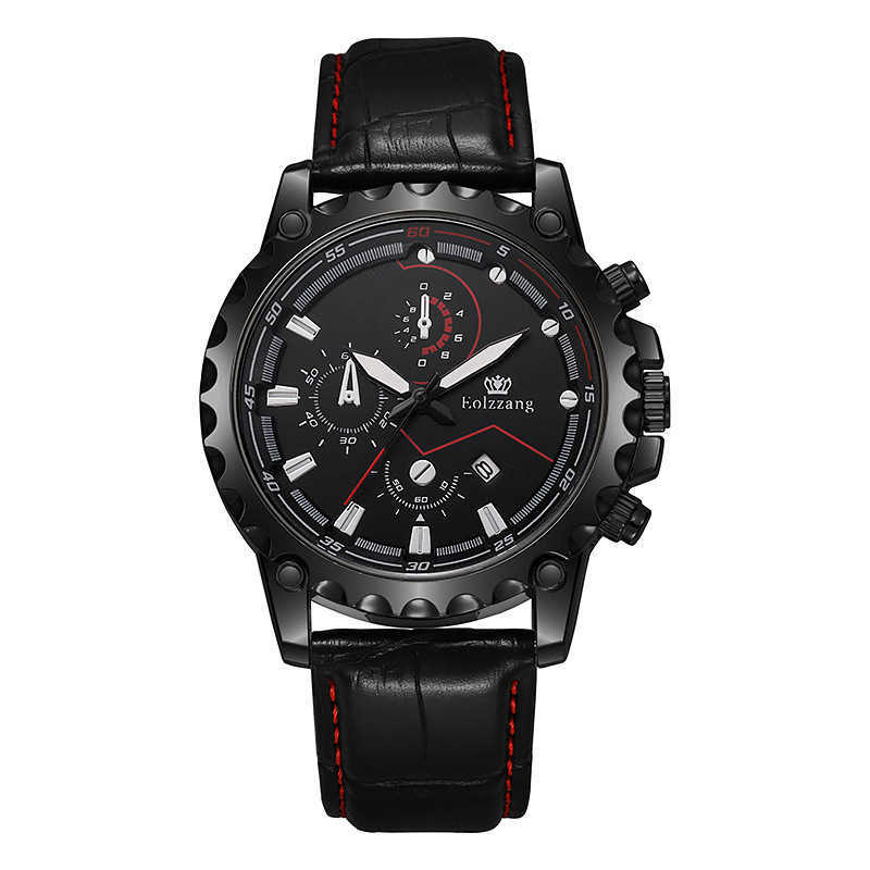 Eolzzang2023 new mens student black internet celebrity waterproof sports fashion trend stainless steel watch W250212