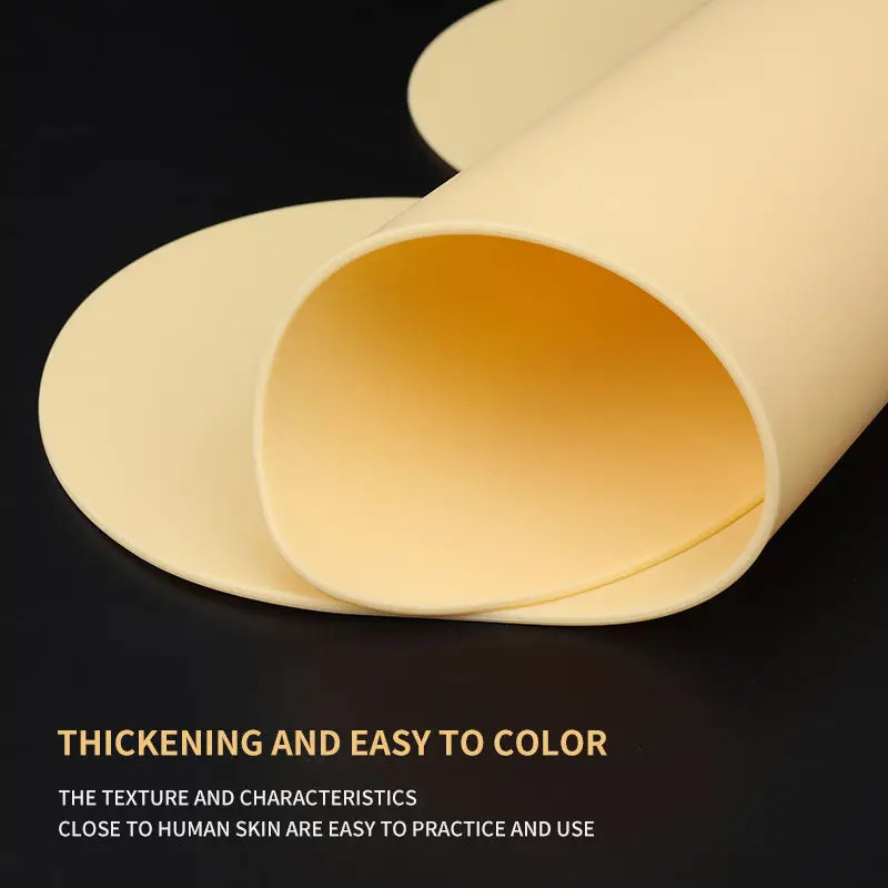 YILONG Silicone Full Back Tattoo Practice Skin M Fake Skin Double-Sided for anent Makeup Tattoo Accessory 250207