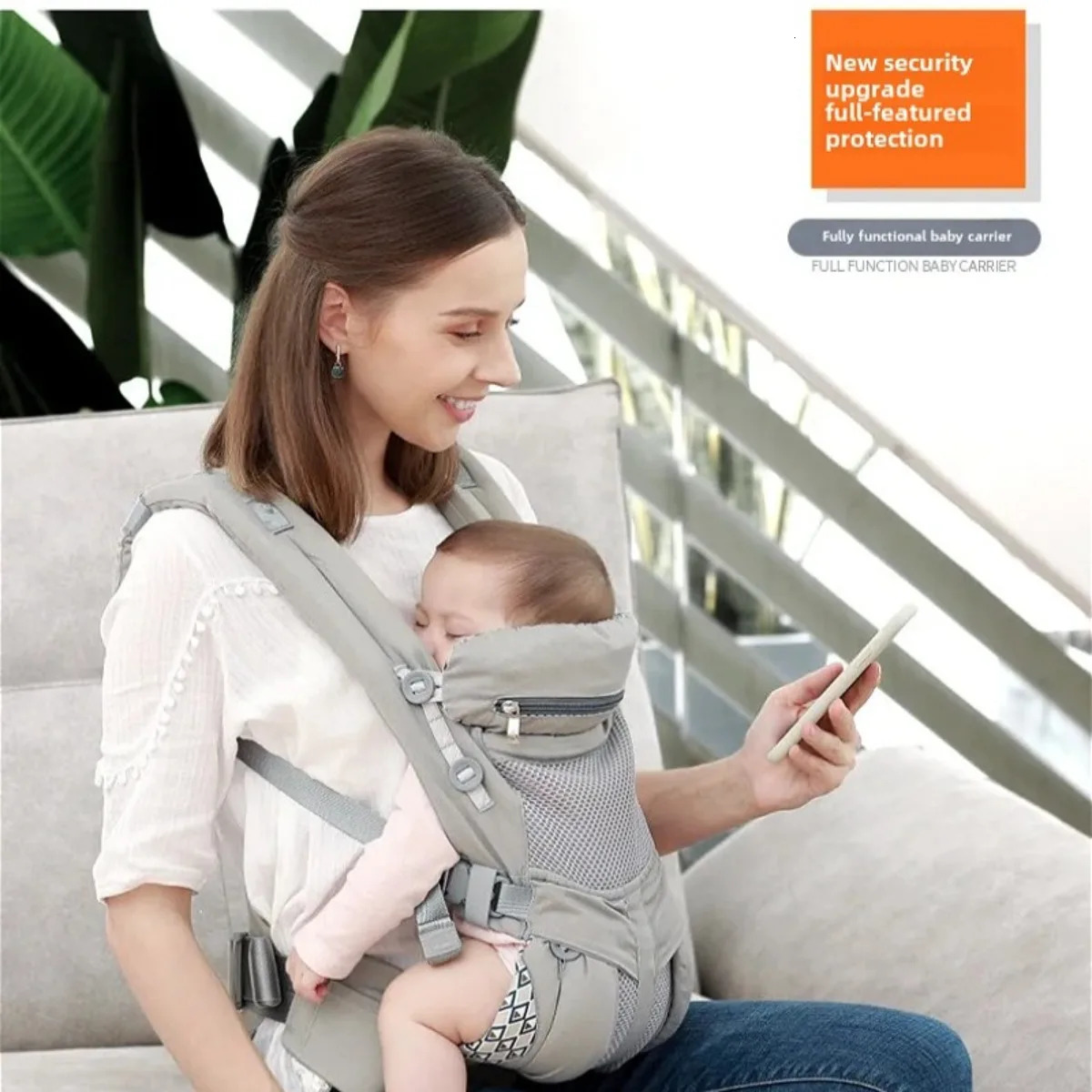 Baby Bags Baby Strap Front Facing Multi-functional Babies Sling Kangaroo Bag Breathable s Wrap Blet for born 250211