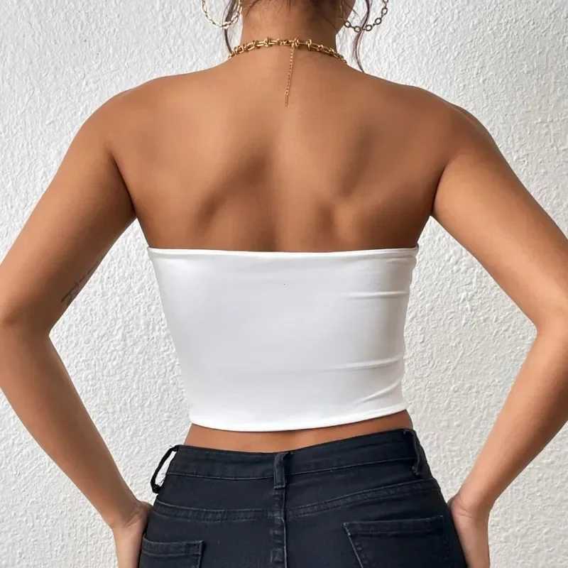 Sexy Bodycon Crop Tube Top Solid Stretchy Tube Top Casual Every Day Tops Womens ClothingXJ250212