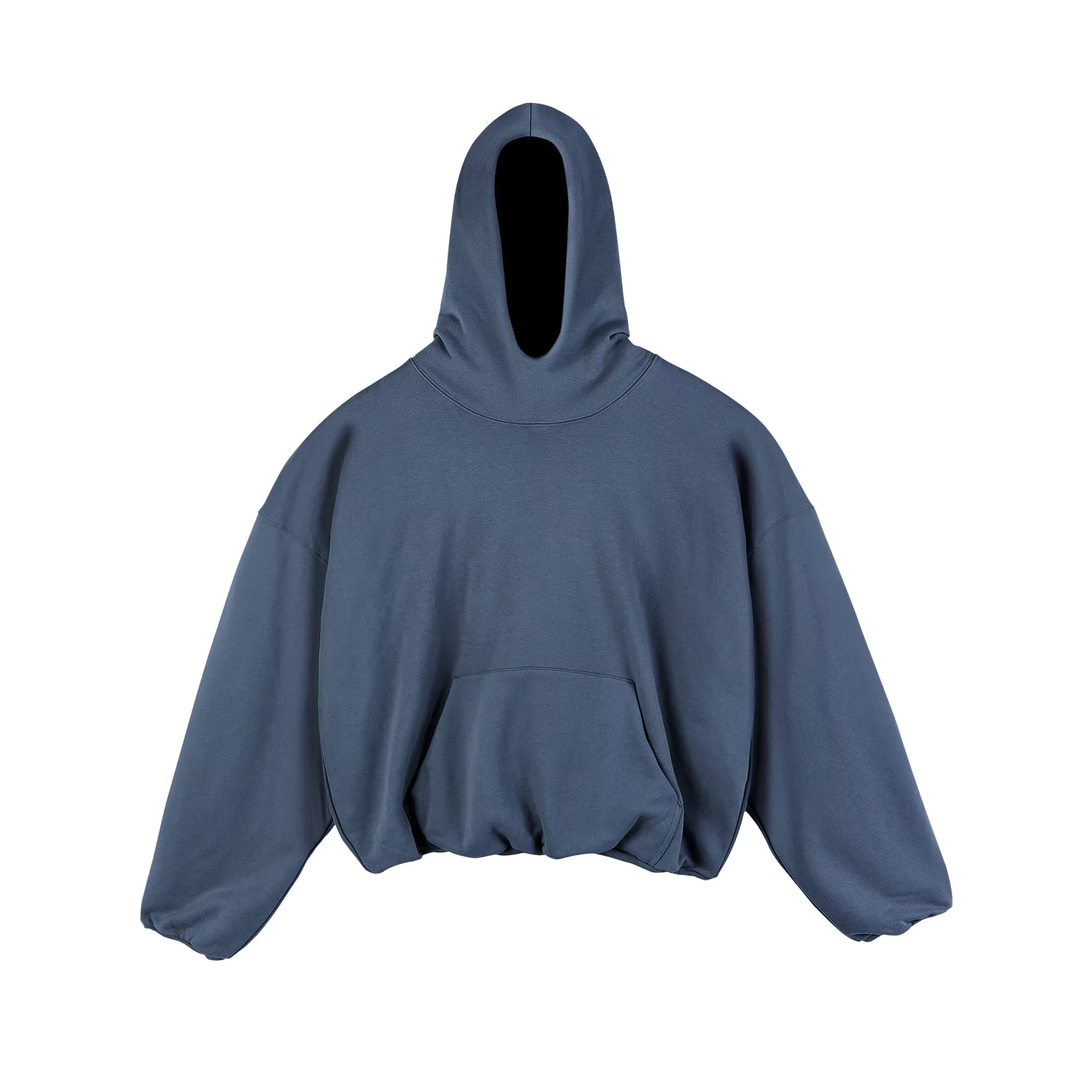 Cotton Fleece Long-Sleeved Jumper Loose Double Hoodie Sweater Men's And Women's Street Style INS Hem Tightening Sweatshirts