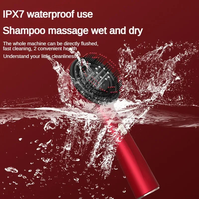 Electric Microcurrent Massage Comb Portable Hair Follicles Comb Scalp Oil Applicator Head Massager Hair Growth Anti Loss Care 250221
