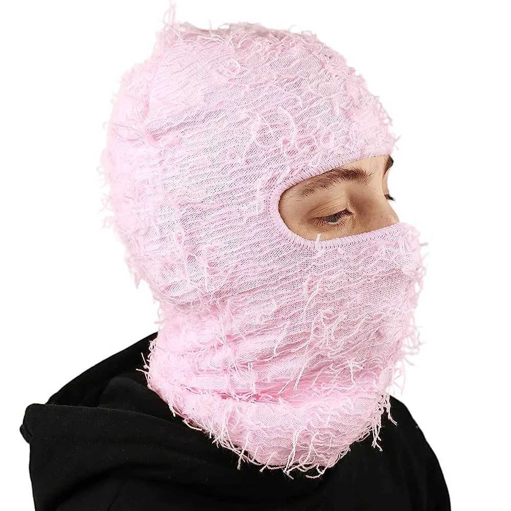 New unisex camouflage Balaclava ski hat knitted Beanies hat winter windproof and warm bicycle camouflage hat X250212