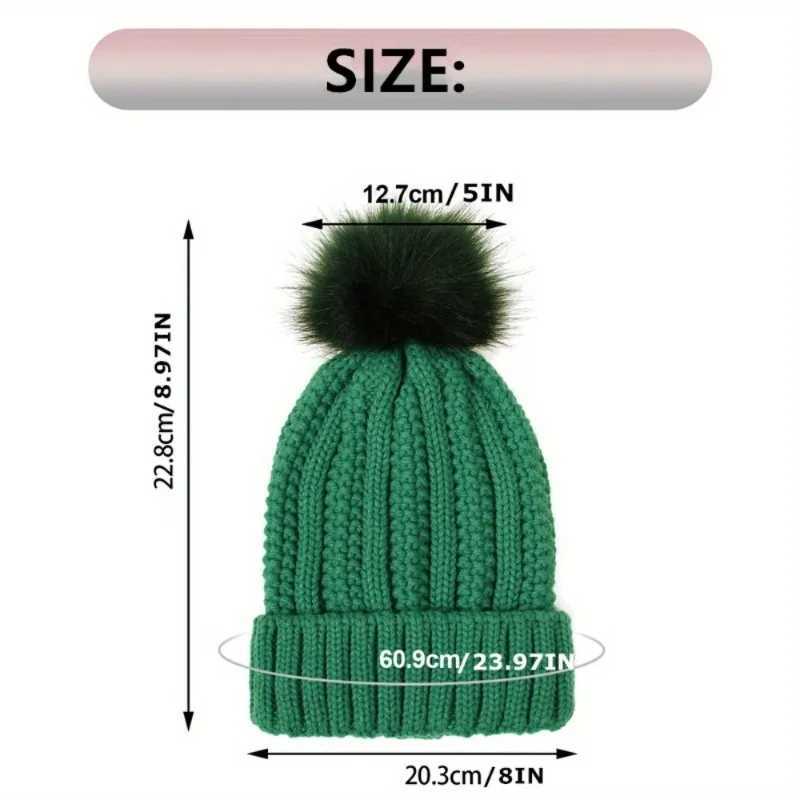 Soft Satin Li Beanie With P Solid Color Knit Hats Breathable Cuffed Beanies Elastic Skl CapForWen Girls Autumn Winter X250212