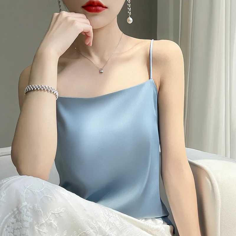 Casual Women Camis Tops Solid Spring Summer Tops Sexy Bottoming Tank Tops Office Lady Top 2024 Fashion Korean Camis Tank TopXJ250212