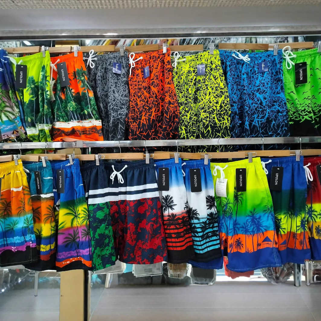 Yiwu swim trunks beach pants mens quick drying beach surfing pants Hawaiian style coconut beach pants W250212