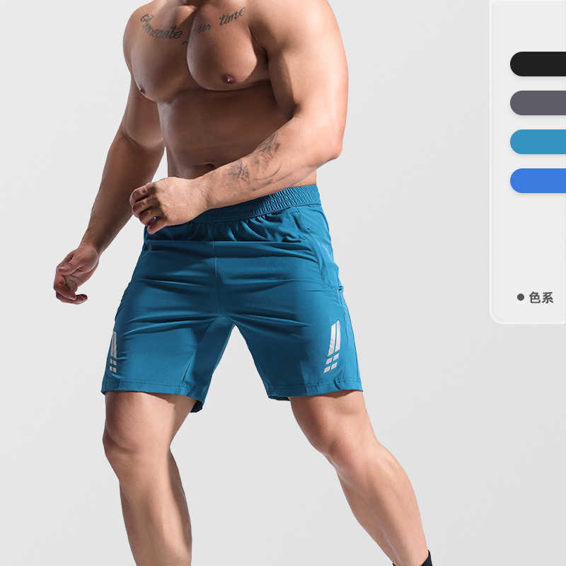 New mens sports shorts outdoor running ice silk quick drying pants running fitness five quarter pants W250212