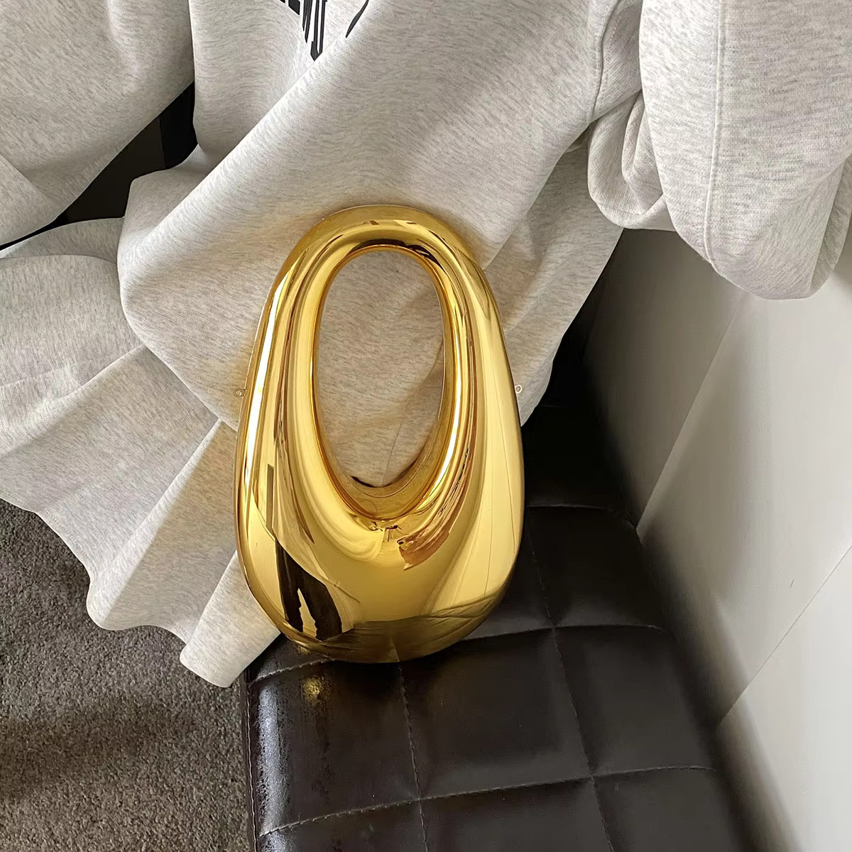 LEFTSIDE Mini Gold Chain Crossbody Bags For Women new style Y2k Females Korean Fashion Lady Sier Shoulder Bag Handbags And Purses