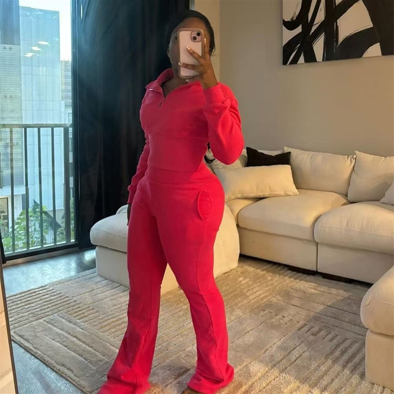 Women Tracksuits Two Pieces Set 2025 New Spring Autumn Solid Color Zipper Hoodie Drawstring Pants Fashion Casual Long Sleeved Hoodie Set
