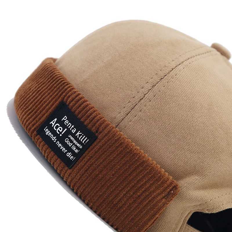 Bocca Beanie hat Visor free Docker brushless hat mens coral hat Wen Y2K retro streetwear winter and autumn hats X250212