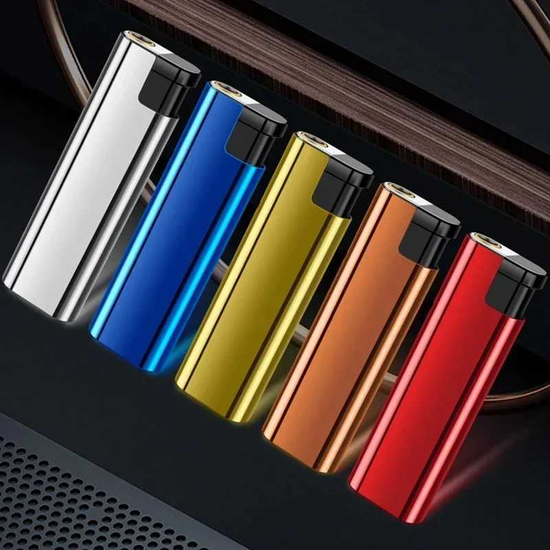 HOT Windproof Direct Injection Blue Flame Lighter Cigarette Torch Lighter Smoking Accessories Camping Tool Ignition Tool BrandT250211
