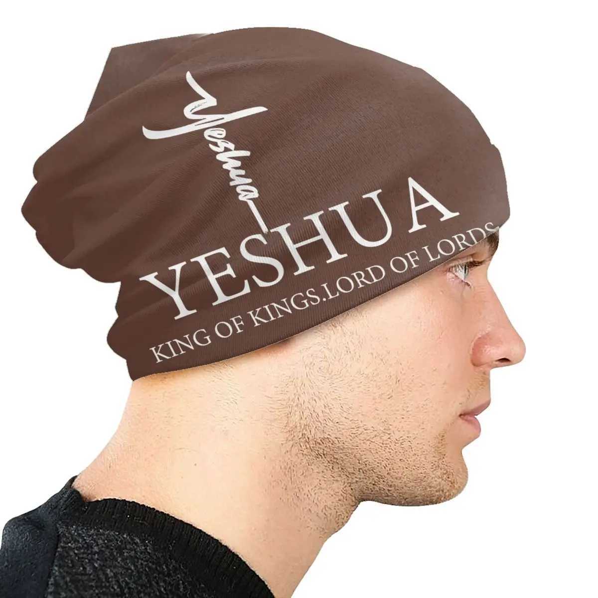 Cust hua Jesus Sklies Beanies Caps Unisex Winter Warm Knit Hat Adt Religion Faith Bonnet Hats Outdoor Ski Cap X250212