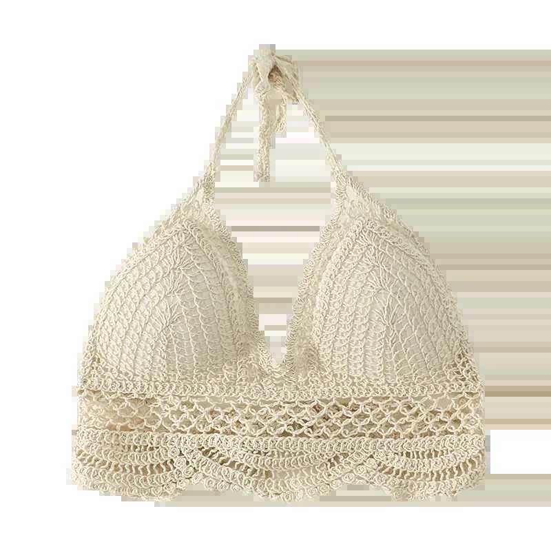 Woman Sexy Top Crochet Tank Tops Women Corset Femme Tanks Crop Camisole Japanese Fashion Knit Camis Built In Bra DropshippingXJ250212