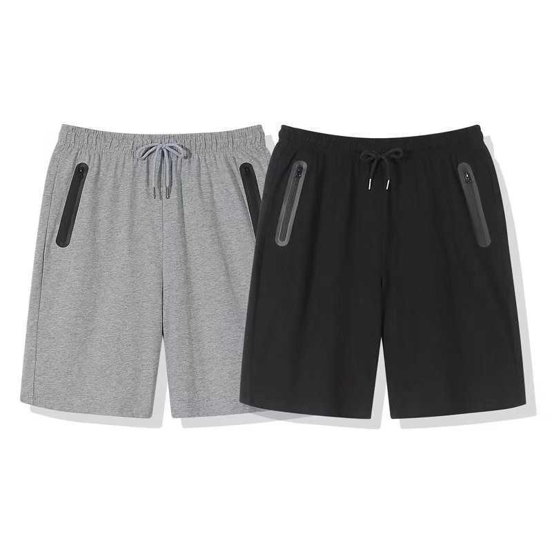 Shorts mens summer trendy brand loose running outerwear sports pants plus size home sleeping pants solid color casual cropped pants W250212