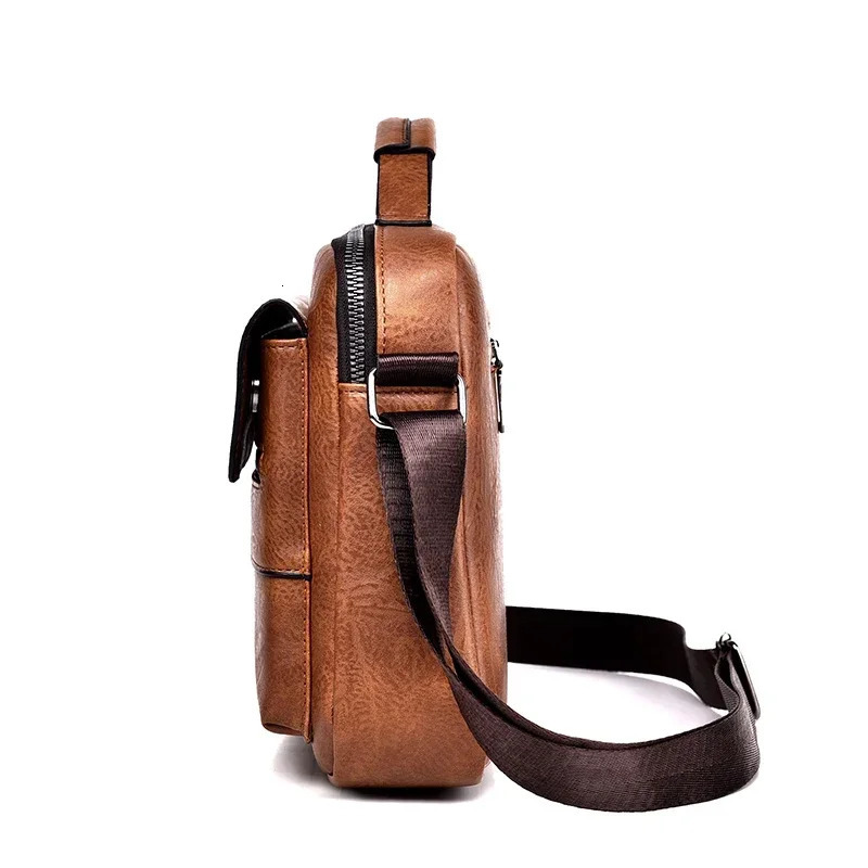 WEIXIER Mens Crossbody Shoulder Bag Multi-function Men Handbag Large Capacity Pu Leather Bag For men messenger bags Tote bag 250207