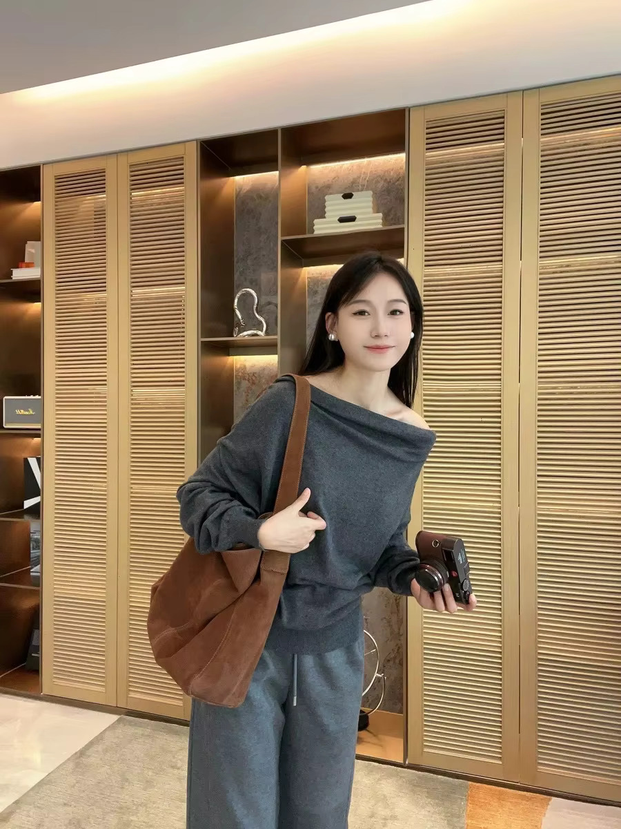 FIRMRANCH Lazy Style Large Capacity Women's Shoulder Underarm Bucket Bag Commuter High Quality Matte Leather Tote Fashion Pouch