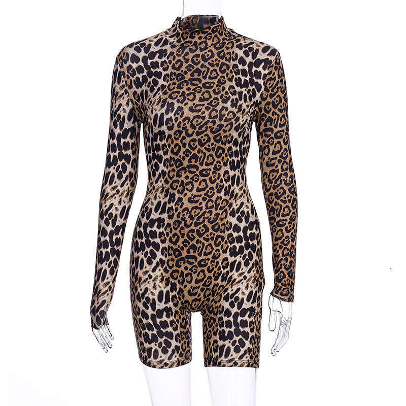 European and American bestseller winter high neck pullover long sleeved sexy jumpsuit 2025 new casual fashion trend clothing