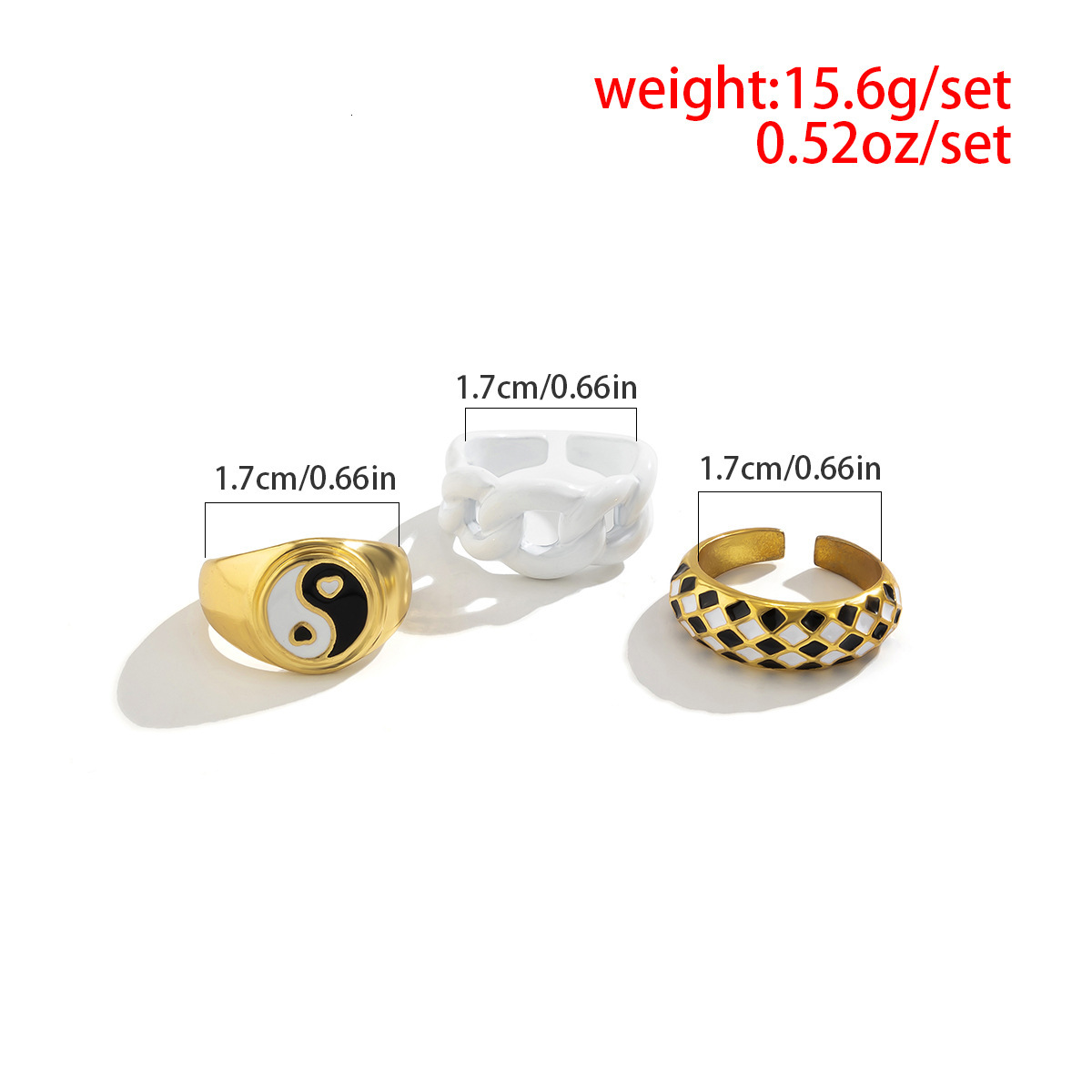 designer Micro inlaid rhinestone stacking set ring, trendy and niche design, checkerboard joint fashion ring