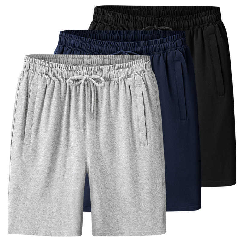 Shorts for men in summer thin fit loose fit plus size casual shorts for wearing outside. Mens cotton breathable straight leg shorts W250212
