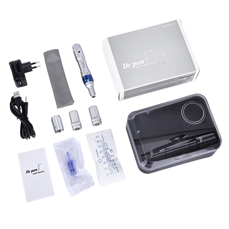 Professional Electric Dr.pen A6 Tattoo Needles Derma Pen Makeup Beauty Skin Care Machine Eyebrows Eyeliner Lips Micro Needling Meso Therapy Derma Tool