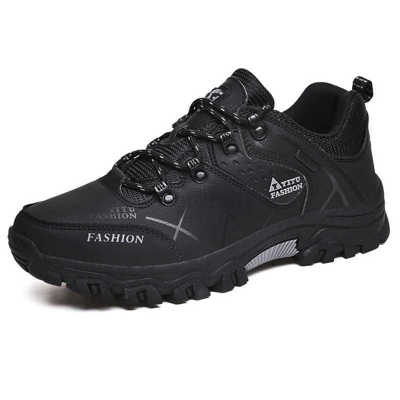 Men Sneakers Luxury Brand Outdoors Hiking Shoes Big Size Men Work Casual Shoes Height Increasing Non-slip Shockproof Mens Shoes Z250212