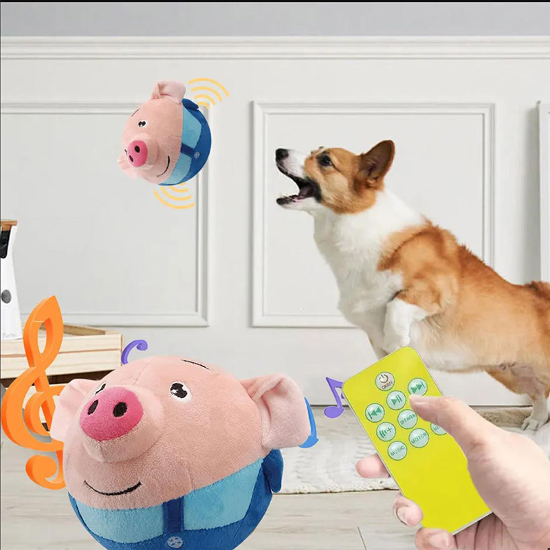 Electronic Pet Dog Toy Ball Pet Bouncing Jump Balls Talking Interactive Dog Plush Doll Toys New Gift Bounce Boredom Toys