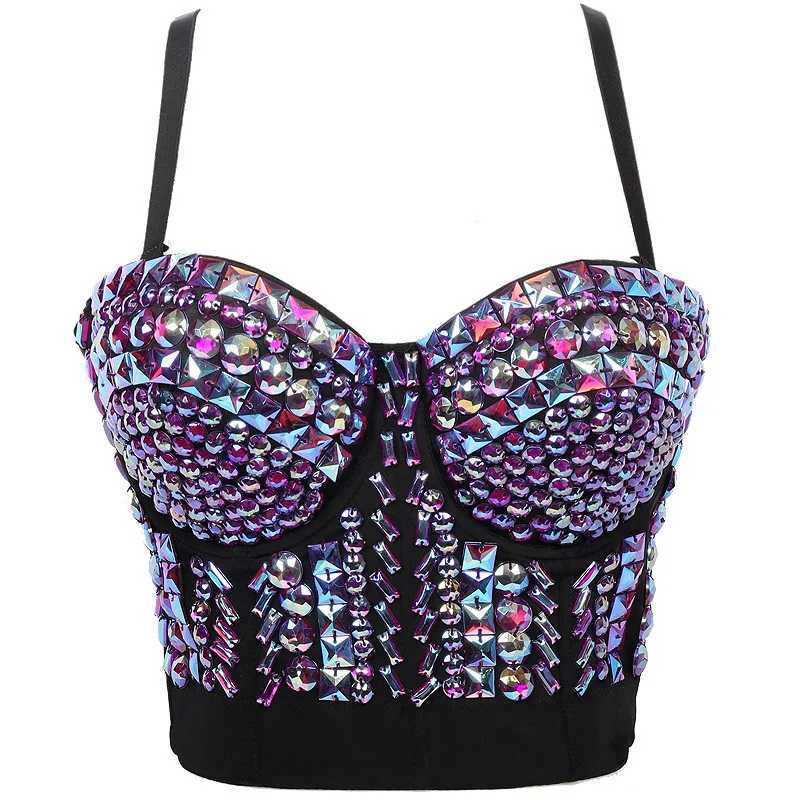 Quality Pearl Tank Tops Rhine Women Crop Top Club Clothes Streetwear Y2K Corset Woman Shaper Camis Fashion Fea ClothingXJ250212